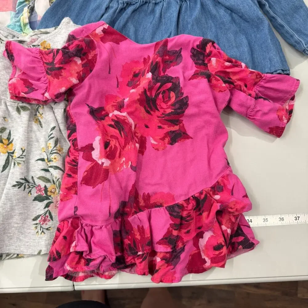 Baby Gap & Old Navy Lot of Girls Dresses Top Sz 18-24 Months Floral Boho
